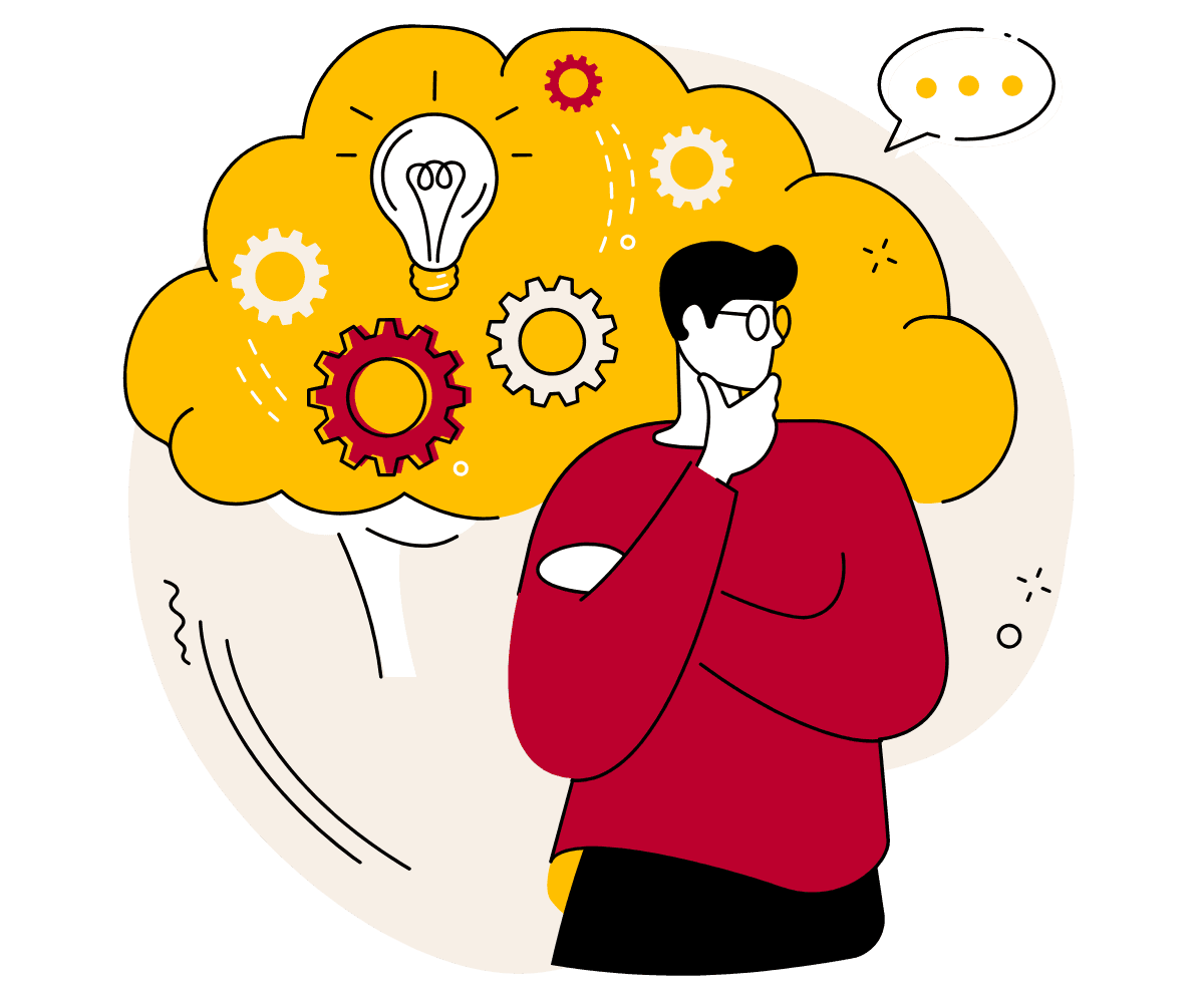 考える人物のイメージ